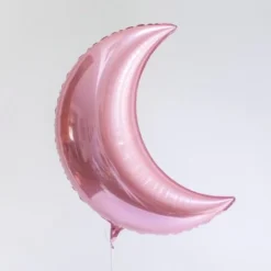 Pink Crescent Moon Balloon 36"