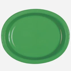 Unique Oval Serving Platters Green (8 Pack)