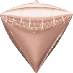 Anagram Rose Gold Diamondz Balloon 17"