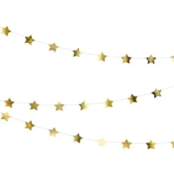 Shiny Star Garland - Gold