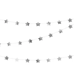 Shiny Star Garland - Silver