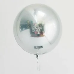 Anagram Silver Orb Balloon 16"