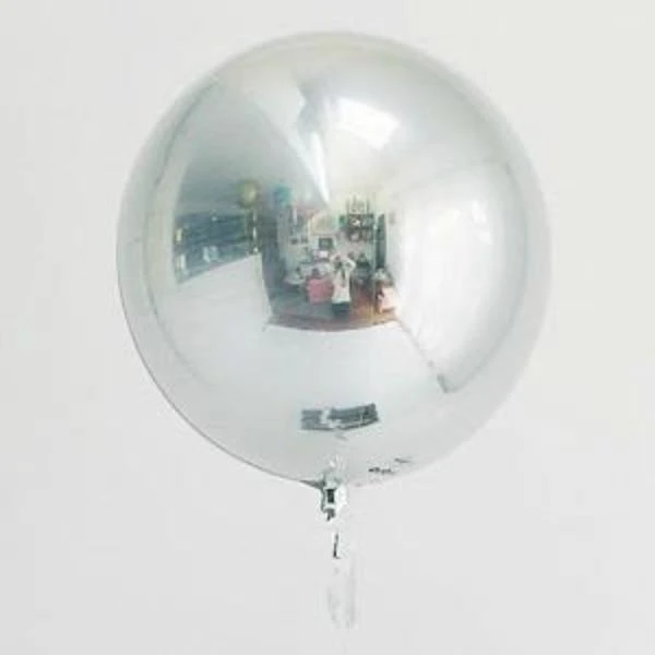 Anagram Silver Orb Balloon 16"