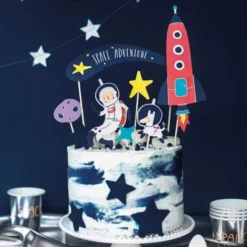 Space Party Cake Toppers