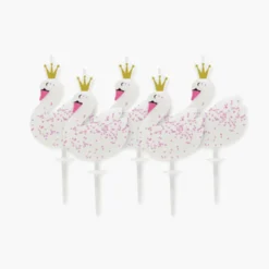 Creative Converting Swan Party Candles (5 Pack)