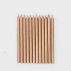 Creative Converting Tall Cake Candles Gold (12 Pack)