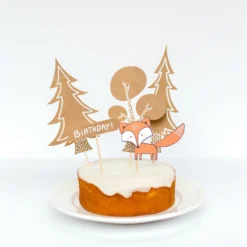 Woodland Party Cake Topper Set