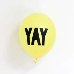 Yay Balloons Yellow (5 Pack)